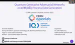 Quantum Generative Adversarial Networks on 𝒕𝒕̅𝑯(𝒃𝒃̅) Process Data Generation